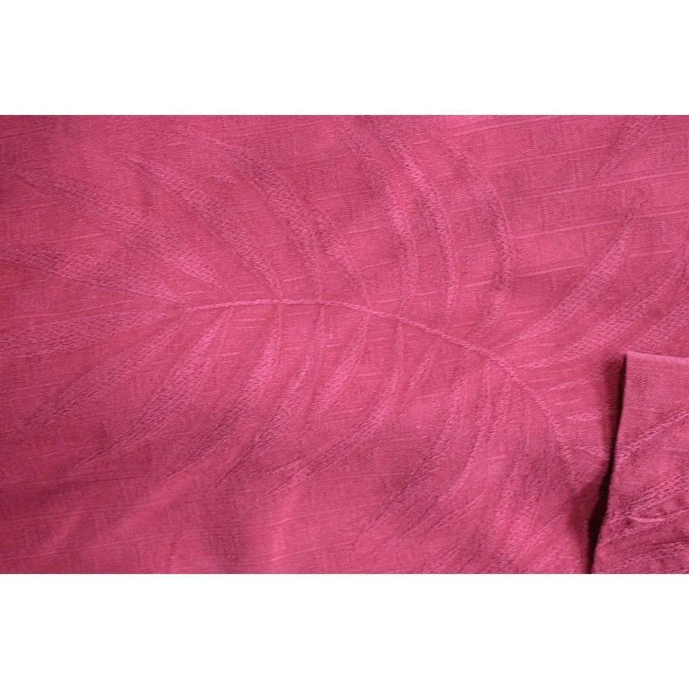 Tommy Bahama Button Up Shirt‎ Original Fit Red 100% Silk Size MediumTrees
